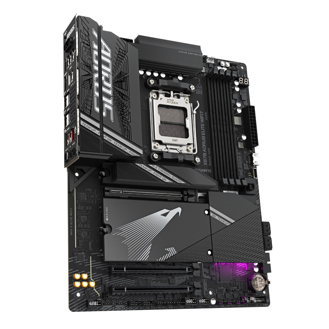 Alternative view of Gigabyte X870 AORUS ELITE WIFI7 1.1